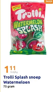Aanbieding: Trolli Splash snoep Watermeloen