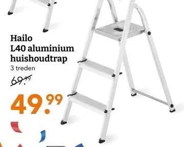 Aanbieding: L40 aluminium huishoudtrap