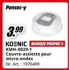 Offre: Koenic couvre assiette pour micro ondes