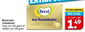 Aanbieding: Becel met roomboter