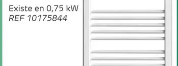 Offre: Hjm noor750 sèche-serviettes électrique sans fluid ,750 w,blanc