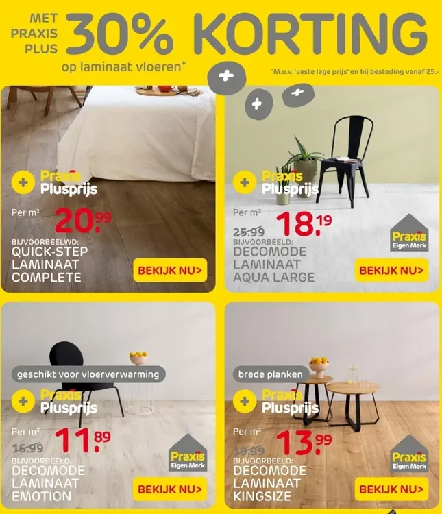 Aanbieding: Laminaat vloeren