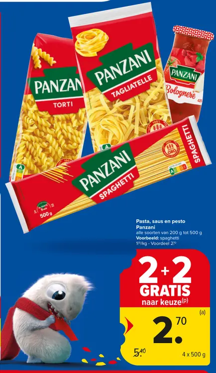 Promotie: Pasta, saus en pesto