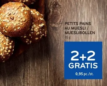 Offre: Petits pains au muesli / mueslibollen