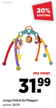 Aanbieding: Playgro Junyju Fold & Go Playgym