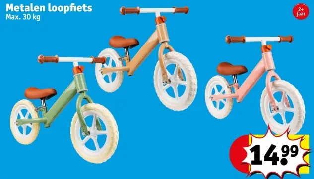 Promotie: Metalen loopfiets
