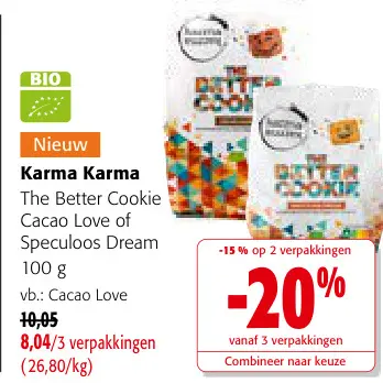 Promotie: The Better Cookie Cacao Love of Speculoos Dre