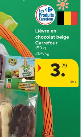 Offre: Lièvre en chocolat belge