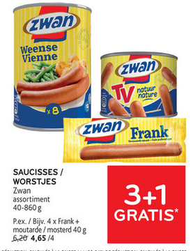 Offre: SAUCISSES / WORSTJES Zwan assortiment