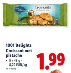 Promotie: Croissant met pistache
