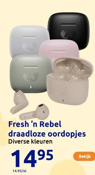 Aanbieding: Fresh 'n Rebel draadloze oordopjes