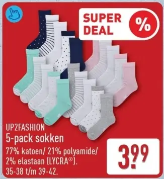 Aanbieding: 5-pack sokken