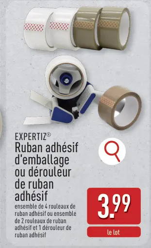 Offre: Ruban adhésif d'emballage ou dérouleur de ruban adhésif