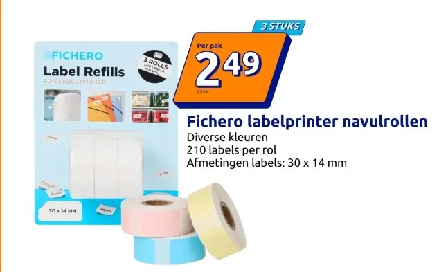 Aanbieding: Labelprinter navulrollen