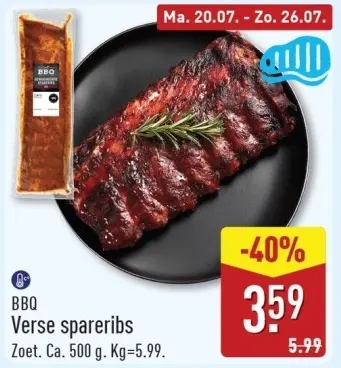 Aanbieding: Verse spareribs