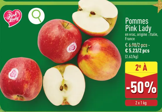 Offre: Pommes Pink Lady