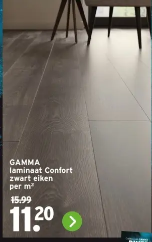 Aanbieding: laminaat Confort zwart eiken