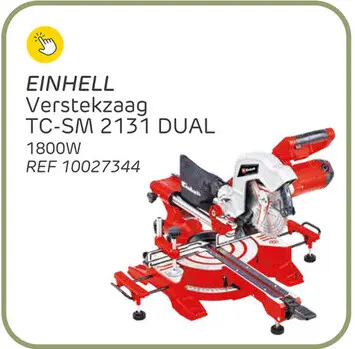 Aanbieding: Einhell radiaal afkortzaag tc-sm 2131 dual