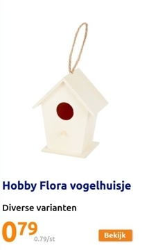 Aanbieding: Hobby Flora vogelhuisje