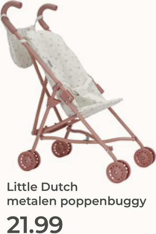 Aanbieding: Metalen poppenbuggy