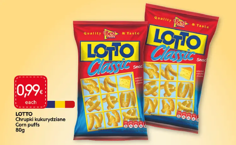 Aanbieding: LOTTO Chrupki kukurydziane