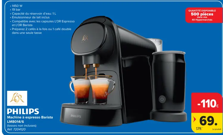 Offre: Machine à espresso Barista LM8014/6