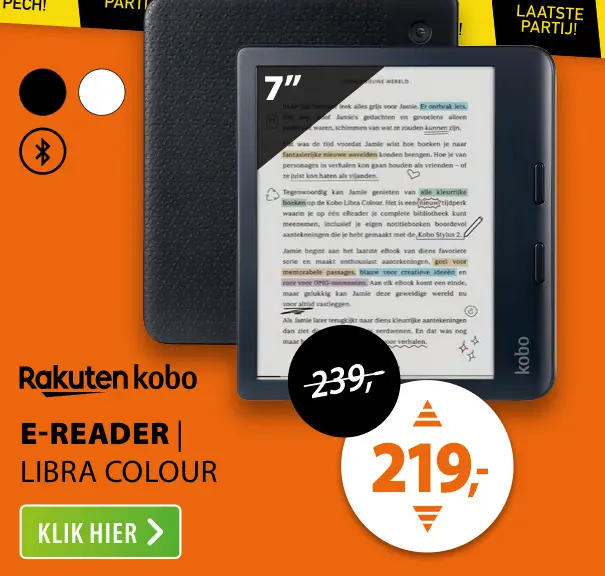 Aanbieding: E-reader | libra colour