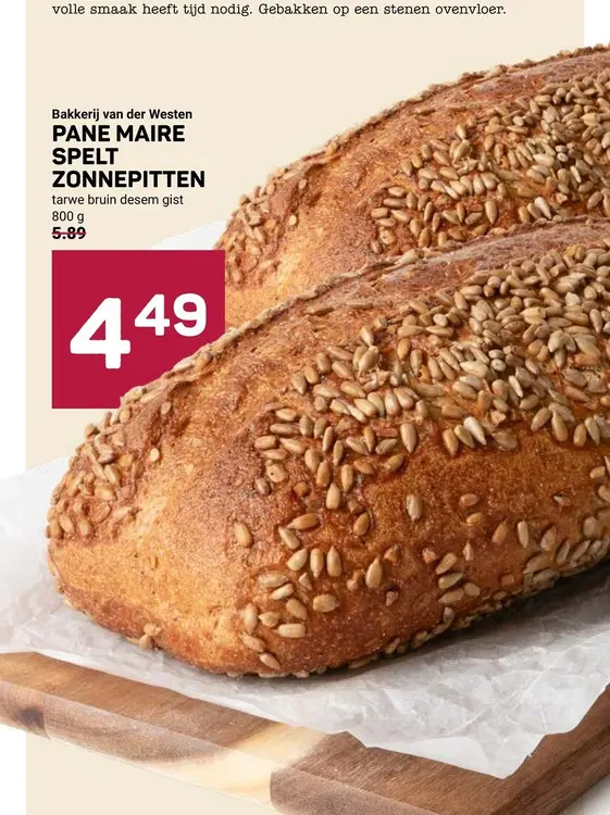 Aanbieding: Pane maire spelt zonnepitten