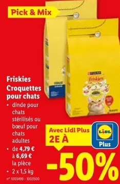 Offre: Friskies Croquettes pour chats