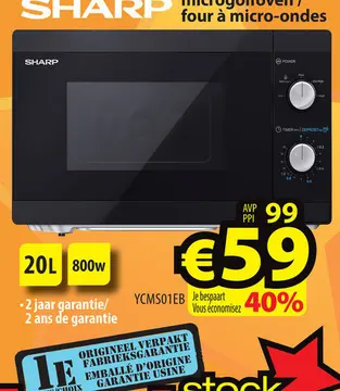 Aanbieding: SHARP microgolfoven