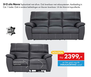 Aanbieding: 3+2 zits Nova