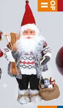 Aanbieding: Kerstfiguur Santa 46 Cm Skies En Cadeautjes