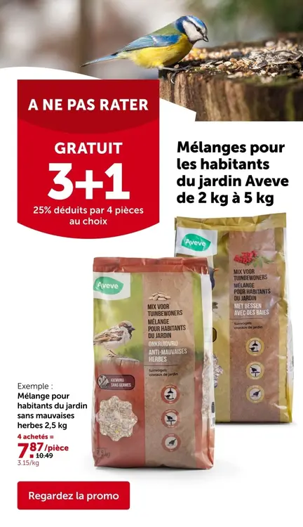 Offre: Mélange pour habitants du jardin de 2 kg à 5 kg