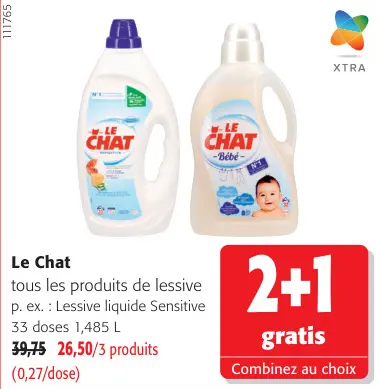Offre: Tous les produits de lessive