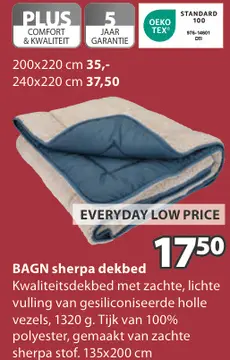 Aanbieding: BAGN sherpa dekbed