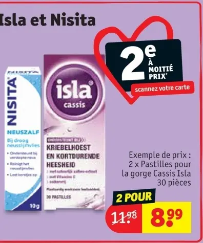 Offre: Pastilles pour la gorge Cassis