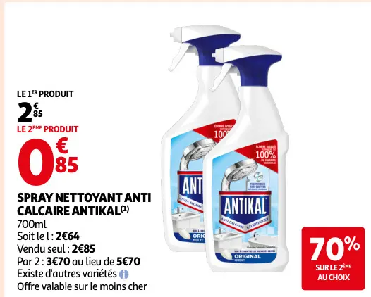 Promotie: Spray nettoyant anti calcaire