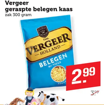 Aanbieding: Vergeer geraspte belegen kaas