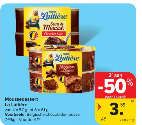 Promotie: Moussedessert La Laitière