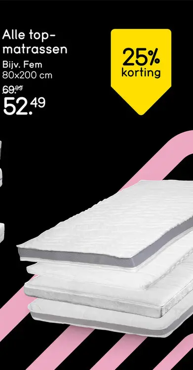 Aanbieding: Alle topmatrassen