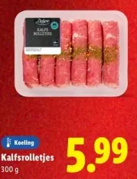 Aanbieding: Kalfsrolletjes