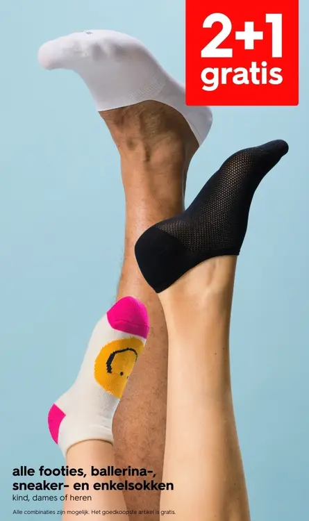 Aanbieding: Footies, ballerina-, sneaker- and enkelsokken