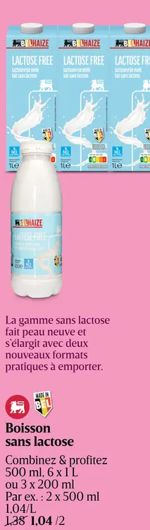 Offre: Lait | Demi-écrémé | Sans Lactose