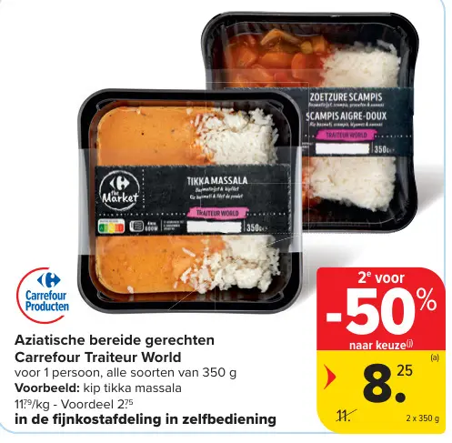 Promotie: Aziatische bereide gerechten Carrefour Traiteur World