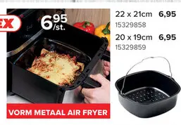 Promotie: Vorm metaal air fryer