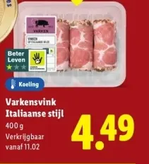 Aanbieding: Varkensvink Italiaanse stijl