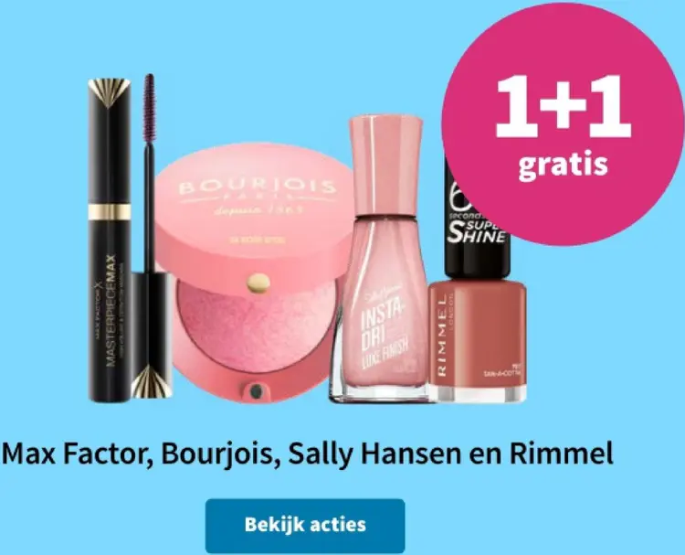 Promotie: Mascara, blush, nagellak en lippenstift