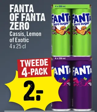Aanbieding: Fanta of Fanta zero