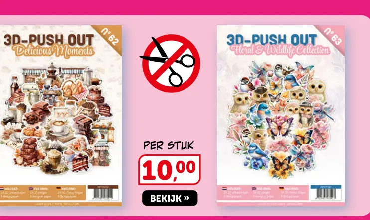 Promotie: 3D-PUSH OUT Delicious Moments