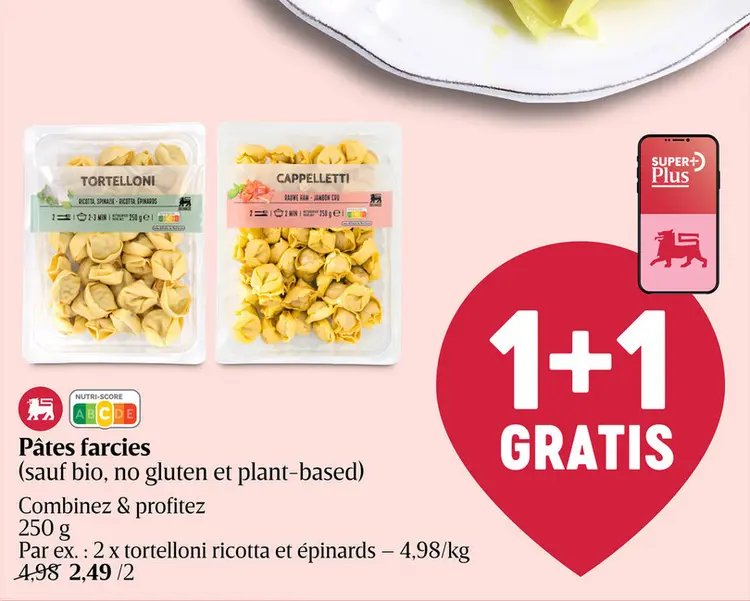Offre: Pâtes farcies